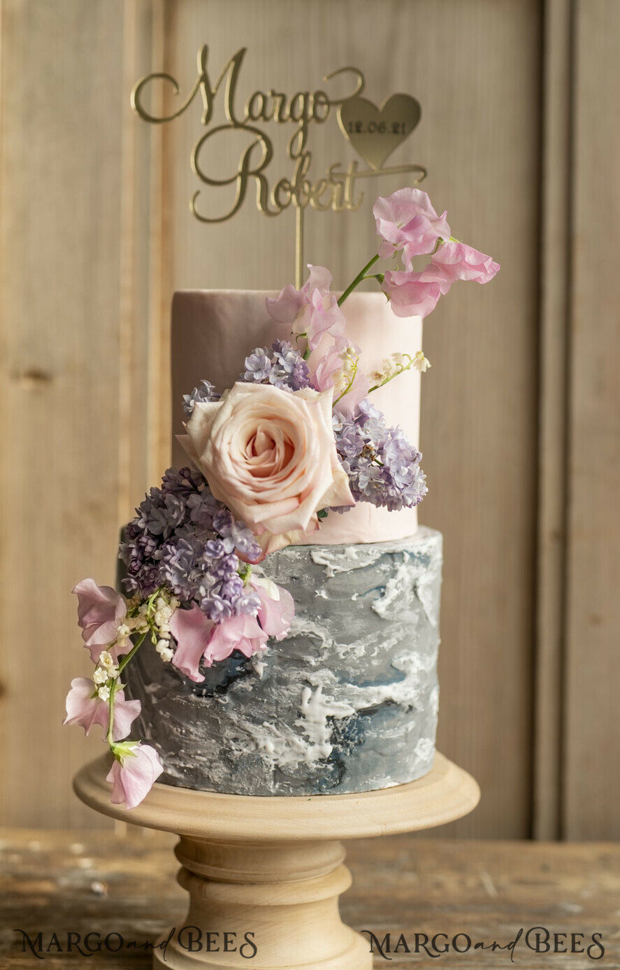 CAKE TOPPER gold topper, elegant cake topper