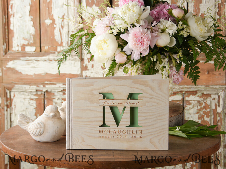 WEDDING GUEST BOOKS Rustic Wooden Engraved PhotoAlbum Rerto wedding guestbook, Boho Instax Wedding Book Wooden Instax Photo Booth Album