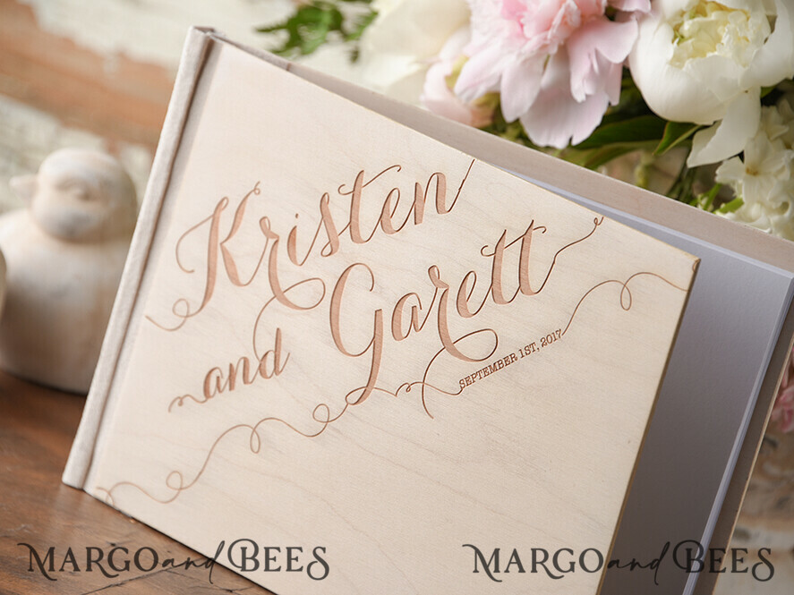 WEDDING GUEST BOOKS Rustic Wooden Engraved PhotoAlbum Rerto wedding guestbook, Boho Instant Photo Book Wooden Instax Wedding Photo Guestbook