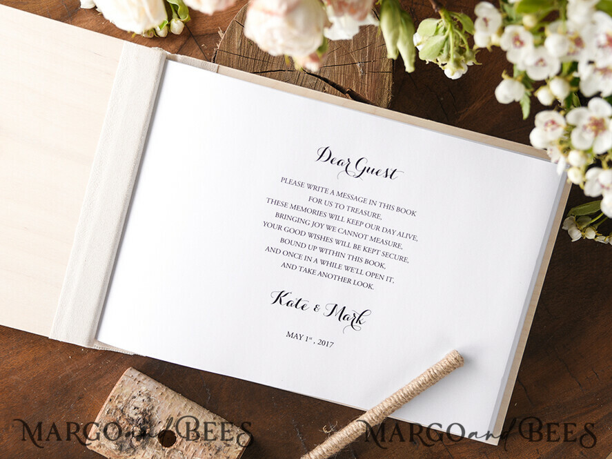 WEDDING GUEST BOOKS Rustic Wooden Engraved PhotoAlbum Custom Wedding Guestbook, Boho Instant Photo Book Wooden Instax Wedding Photo Guestbook