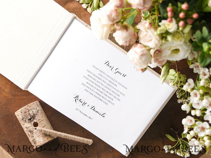 WEDDING GUEST BOOKS Rustic Wooden Engraved PhotoAlbum Custom Wedding Guestbook, Rustic Instant Photo Book Wood Wedding Photo Guestbook