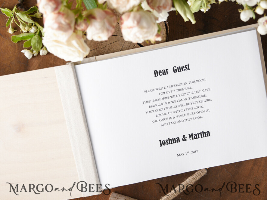WEDDING GUEST BOOKS Rustic Wooden Engraved PhotoAlbum Presonalised Wedding Guest Book, Boho Instant Photo Book Wooden Instax Wedding Photo Guestbook