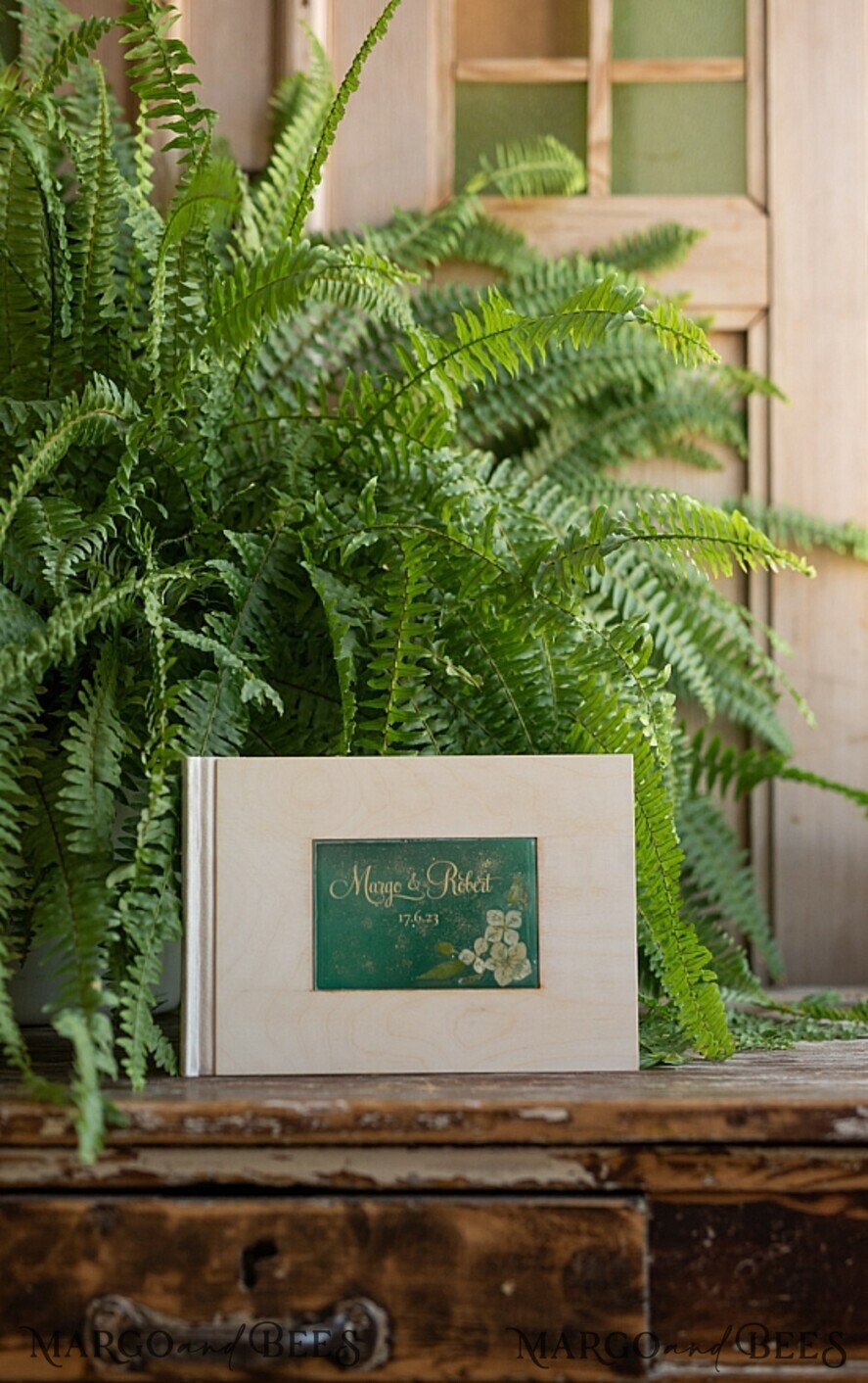 WEDDING GUEST BOOKS Rustic Wooden Engraved PhotoAlbum Rerto wedding guestbook, Boho Instant Photo Book Wooden Instax Wedding Photo Guestbook