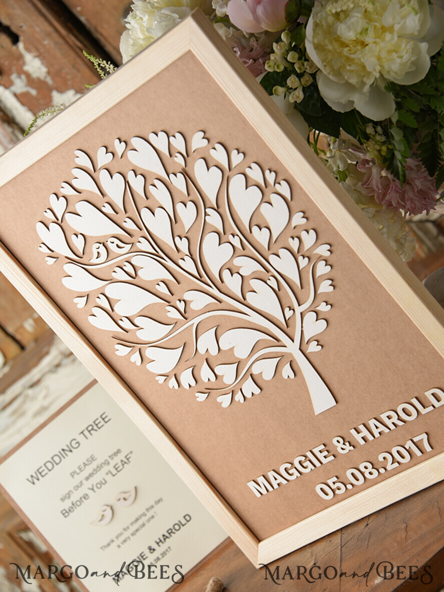 Preonalised wedding Guestbook, modern