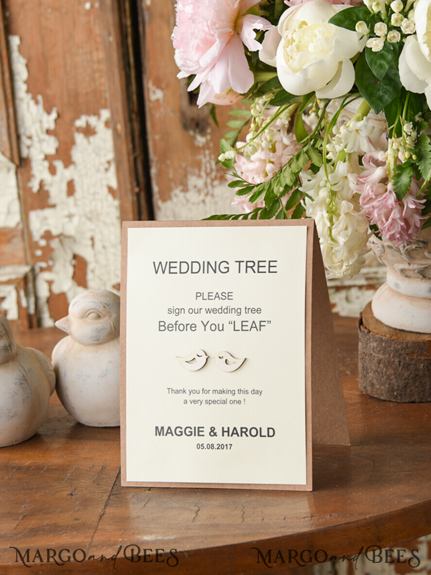 Preonalised wedding Guestbook, modern