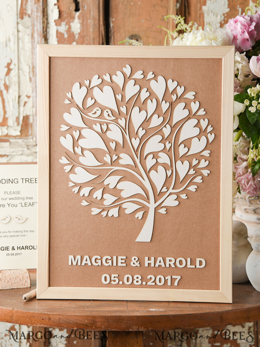 Preonalised wedding Guestbook, modern