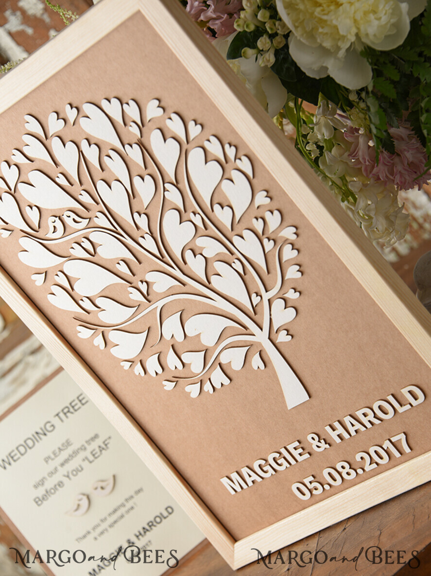 Preonalised wedding Guestbook, modern