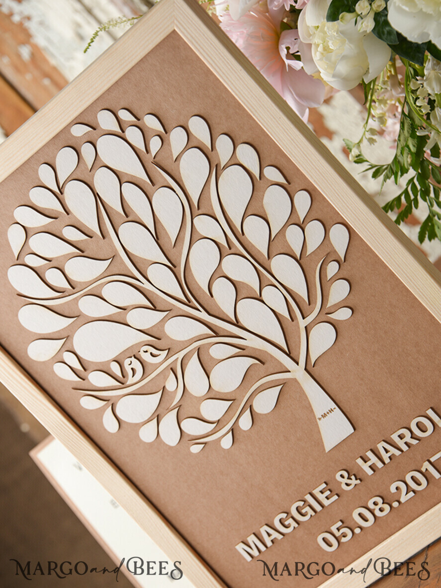 Wedding guestbook for polaroids, modern
