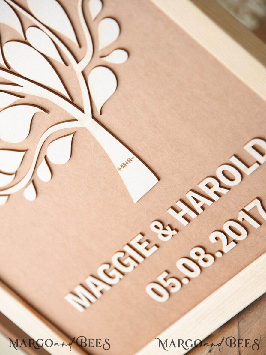 Wedding guestbook for polaroids, modern
