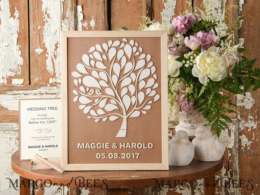 Wedding guestbook for polaroids, modern