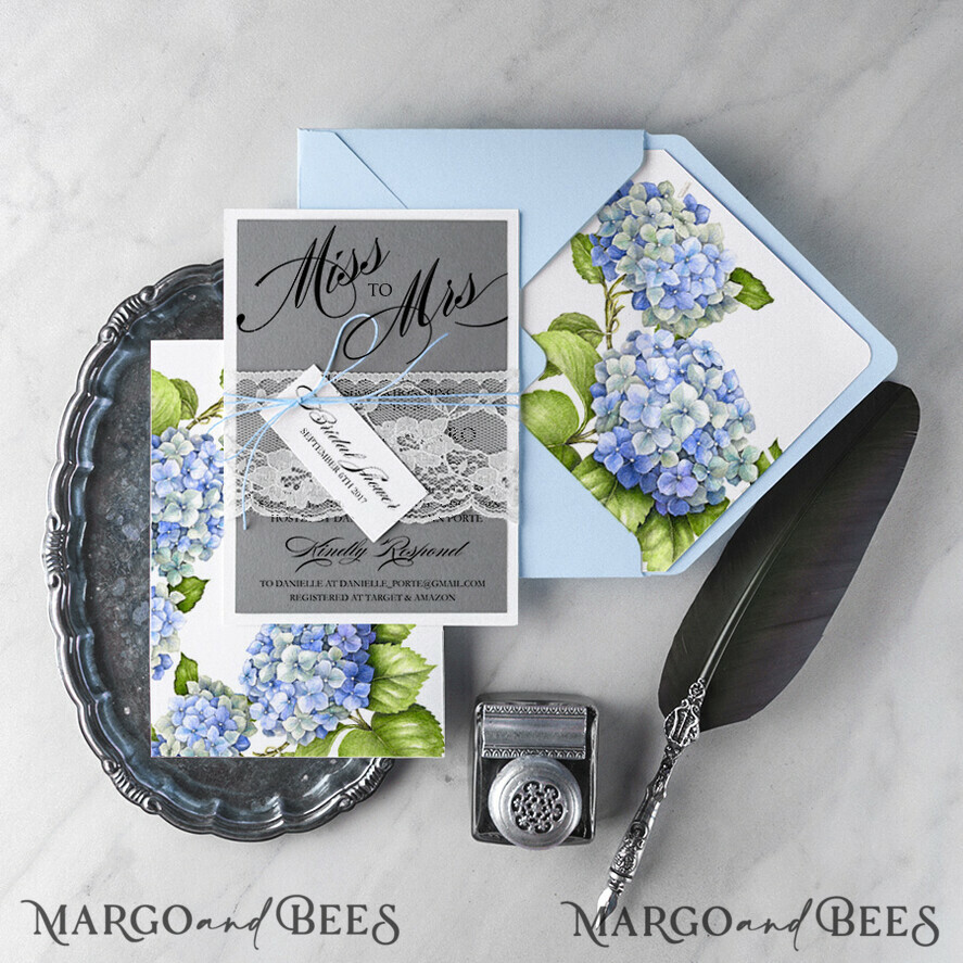 BRIDAL SHOWER INVITATIONS botanical elegant