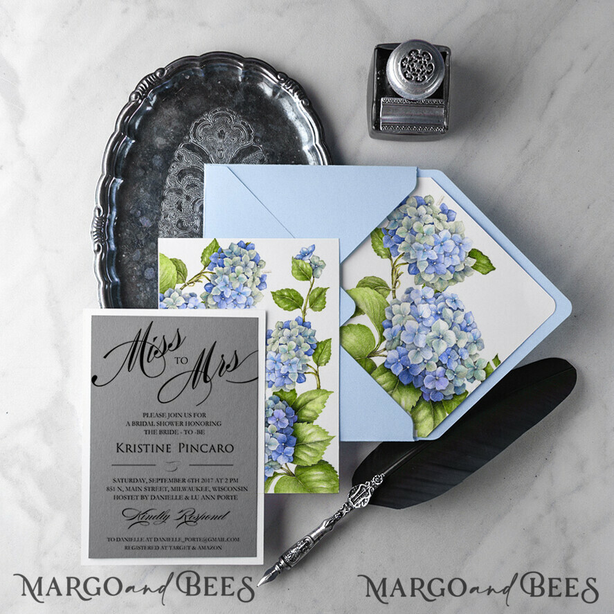 BRIDAL SHOWER INVITATIONS botanical elegant