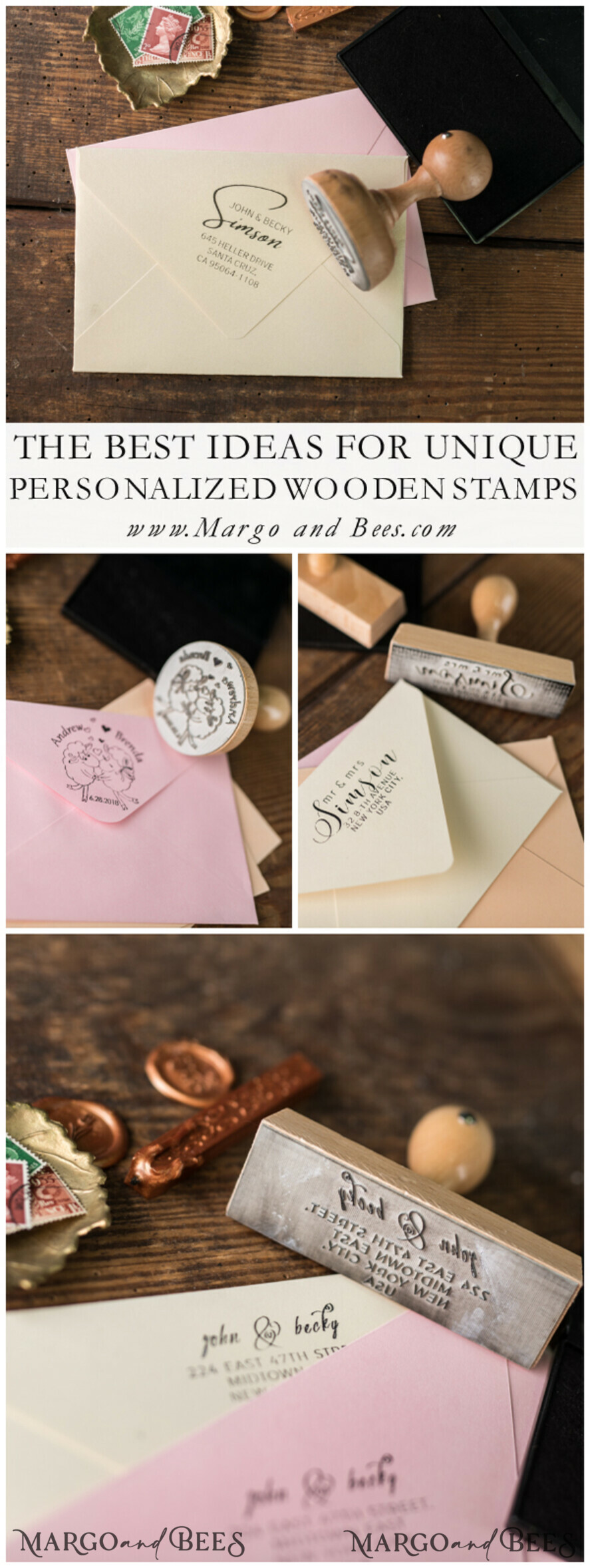 custom stamp, wedding stamp