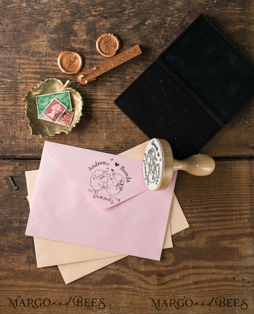 custom stamp, wooden stamp