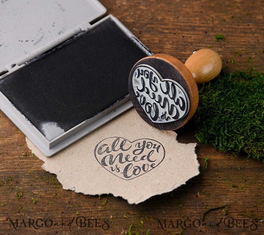 custom stamp, wedding stamp