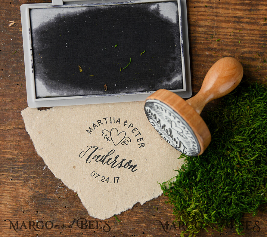 wooden stamp, couple stamp