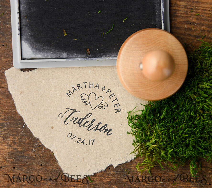 wooden stamp, couple stamp