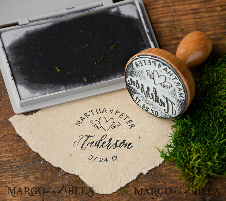 wooden stamp, couple stamp