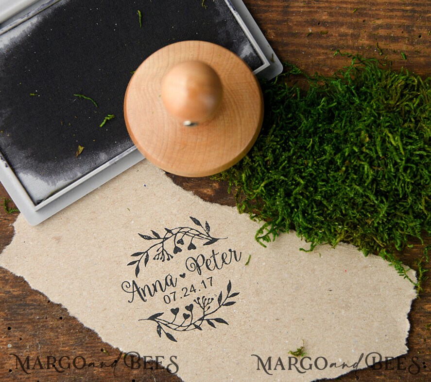 custom stamp, couple stamp