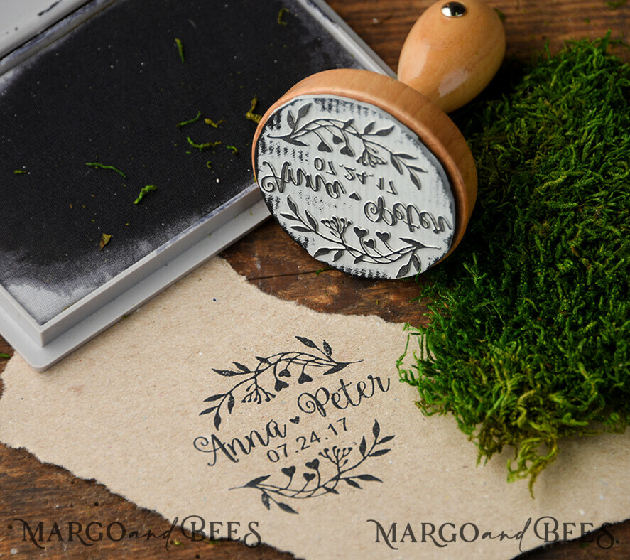 custom stamp, couple stamp