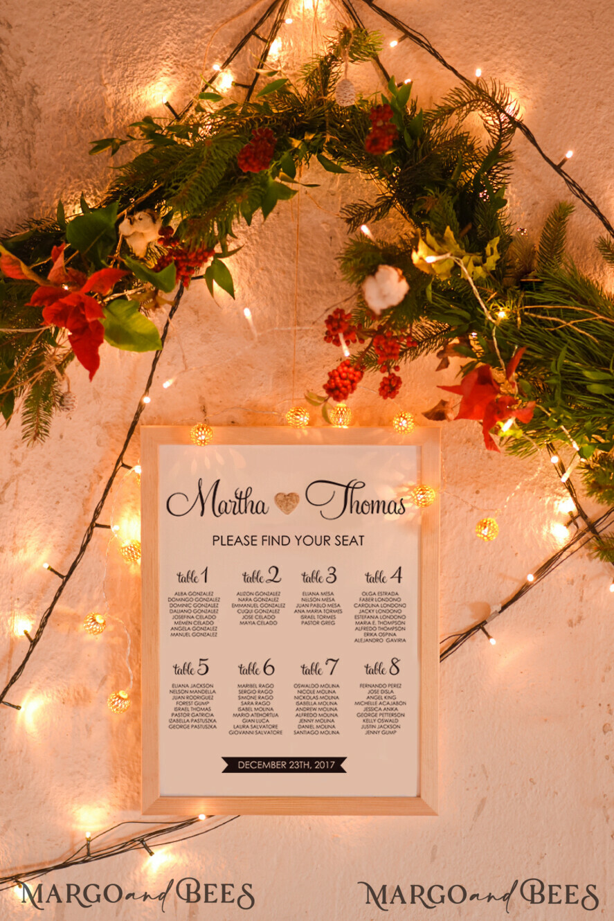 TABLE PLANS AND WEDDING WELCOME SIGNS rustic table plan