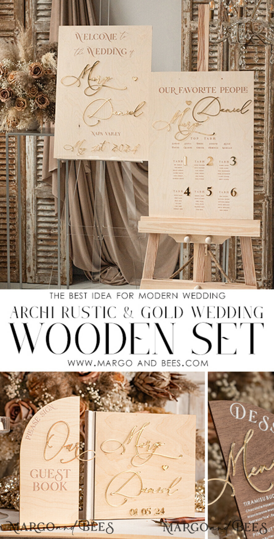 TABLE PLANS AND WEDDING WELCOME SIGNS rustic rustic wood & Gold Wedding Welcome Sign, Boho Golden Wedding Decor, Personalised Wedding Sign, Wedding Board, Welcome Wedding Board