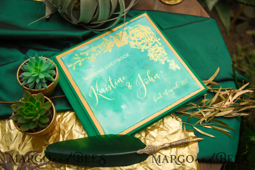WEDDING GUEST BOOKS Luxury Glamour PhotoAlbum Custom Wedding Guestbook, Luxory Glamour Instant Photo Book Gold Glam Instax Wedding Photo Guestbook