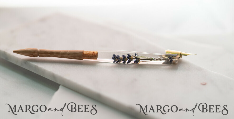 WOODEN PENHOLDERS Wood and resin English Oblique Pen, Handmade resin lavender Wooden Antique Dip Pen, Wood Oblique Calligraphy Pen Holder, perfect gift for her, practicing Quill