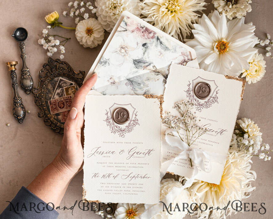 WEDDING INVITATIONS modern calligraphy / fine art Fine Art Blush Wedding Invitation, Real Baby Breth Floral Wedding Invitation, French Provence Invitation suite, Gypsophila wedding invitation suite, Deckled Edge Invites, Torn Edge Wedding Invitations golden, Fine Art Wedding Invitation Suite