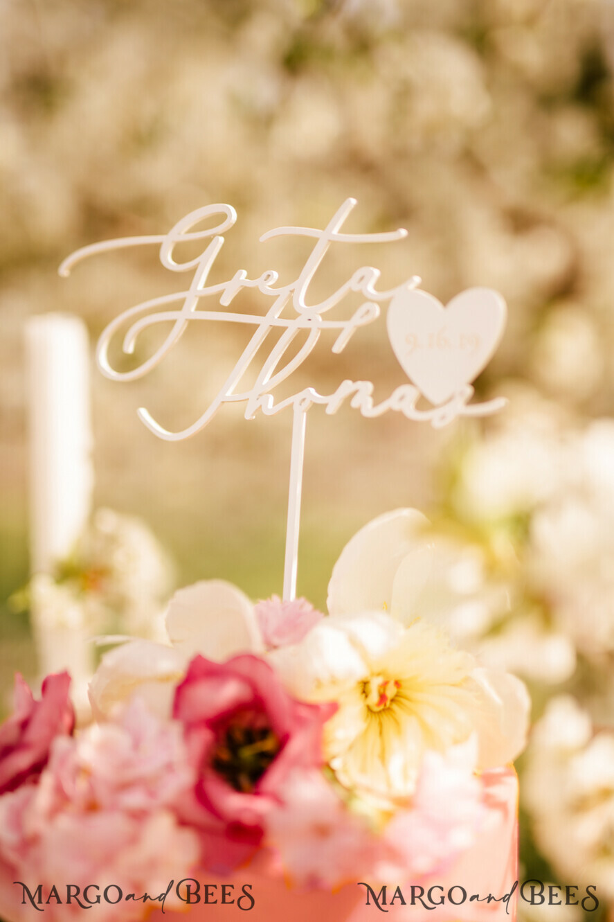 CAKE TOPPER Acrylic topper, lasercut cake topper