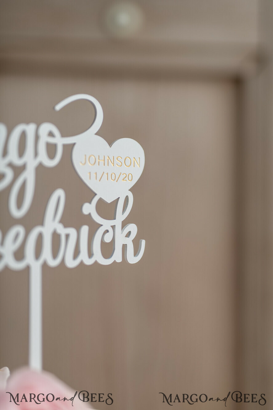 CAKE TOPPER Acrylic topper, lasercut cake topper