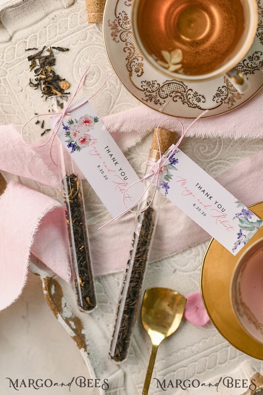 wedding favor, Personalized Tea Bag