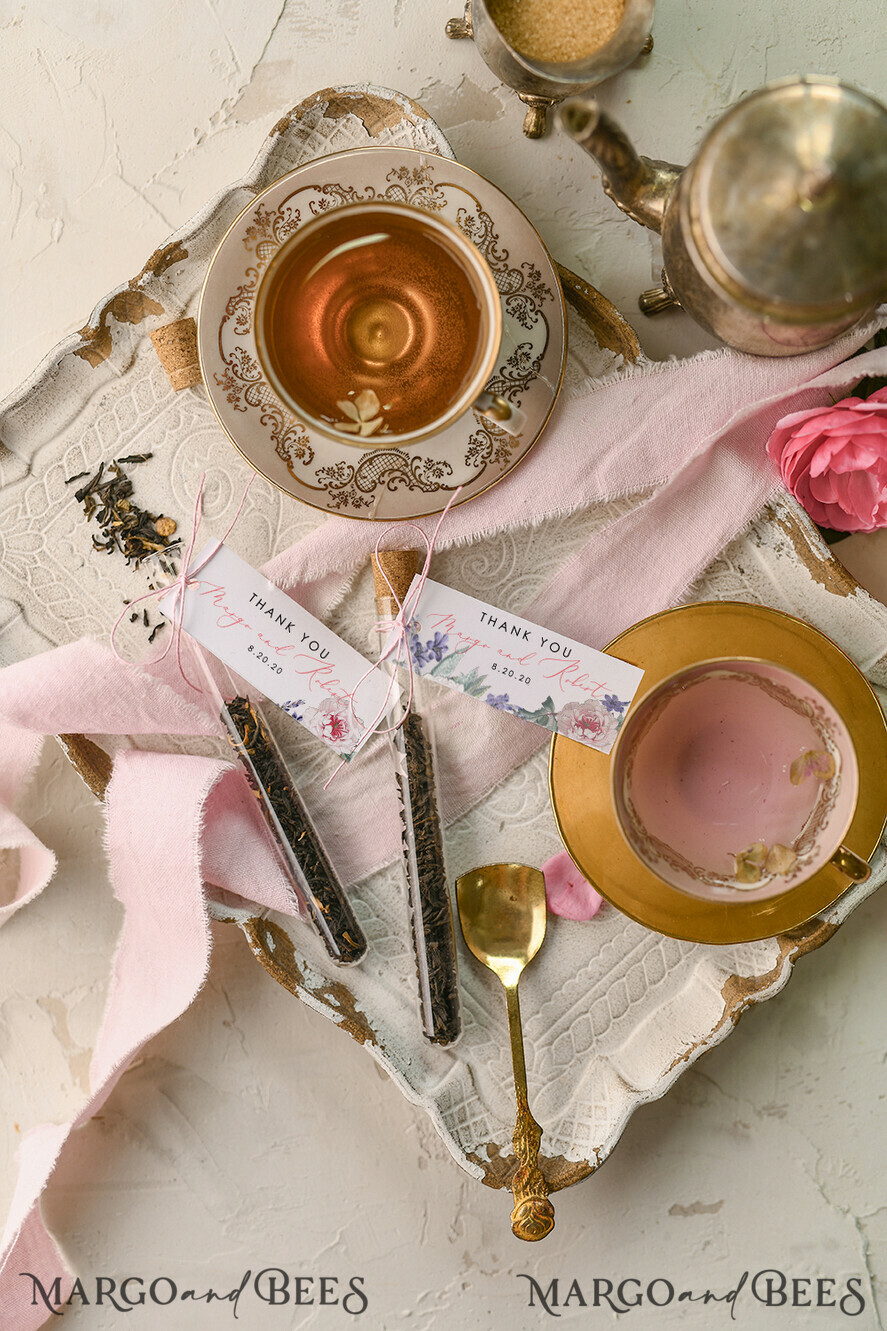 wedding favor, Personalized Tea Bag