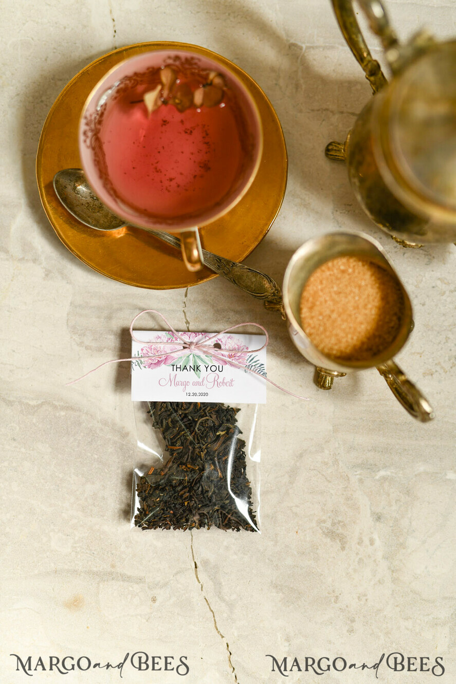romantic wedding favors, Personalized Tea Bags