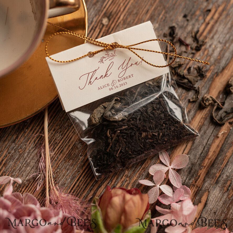 Wedding Thank You favors, tea coffee bags