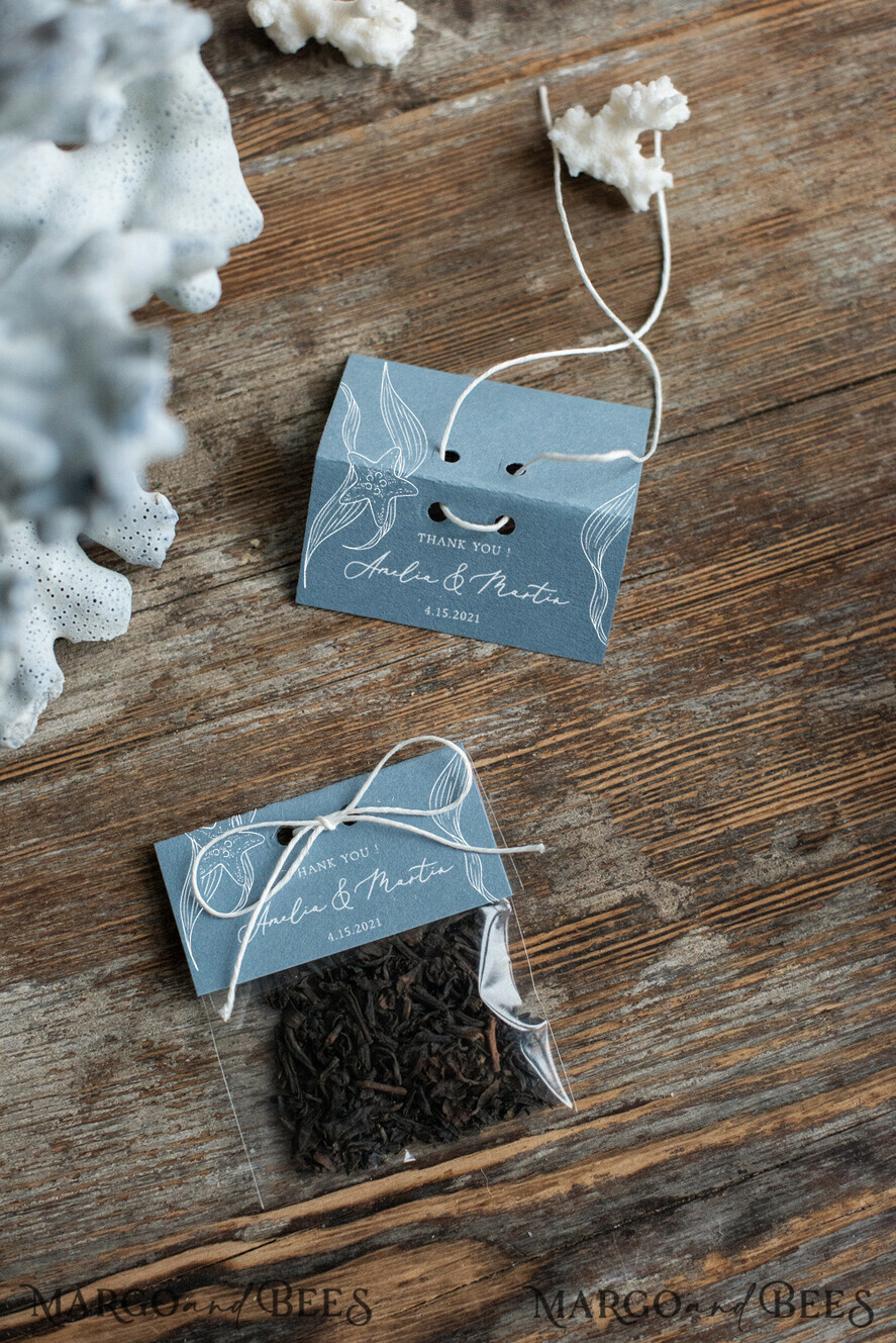 wedding favor ideas, tea coffee bags, Elegant wedding favor cards, Thank You Tea Bags, wedding favor, Wedding Tea favors for guests