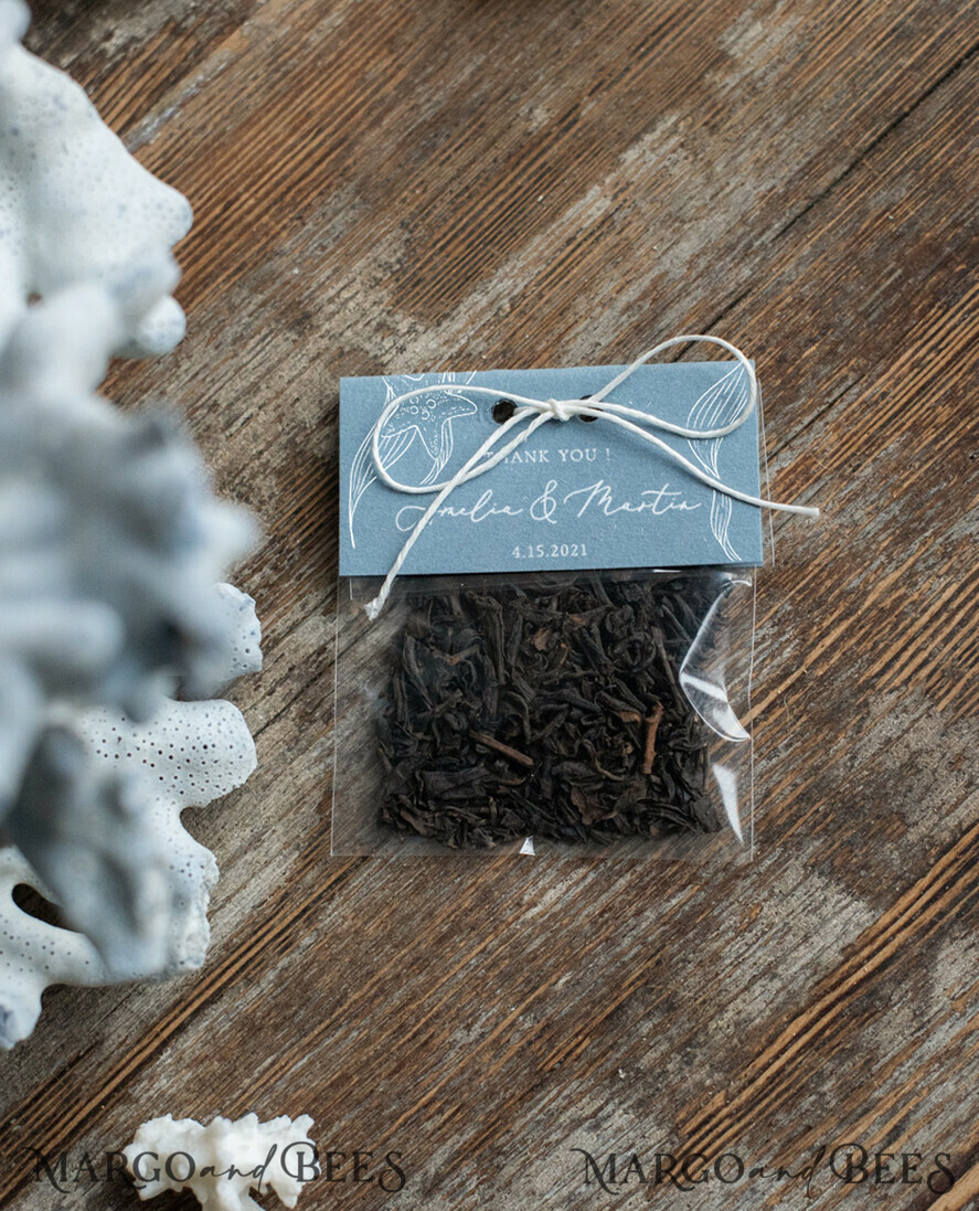 wedding favor ideas, tea coffee bags, Elegant wedding favor cards, Thank You Tea Bags, wedding favor, Wedding Tea favors for guests