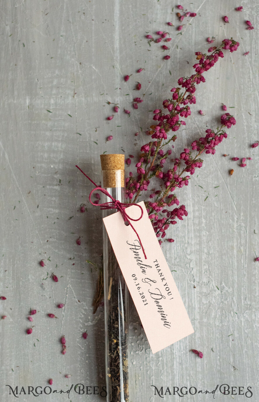 wedding favors, Thank You Tea Bags