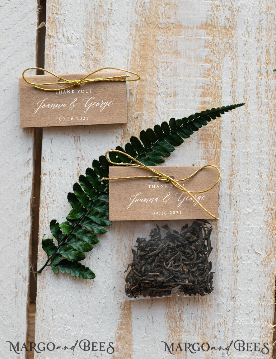 WEDDING FAVORS Wedding Favor Tea Bags Wedding Favor gifts, personalized tea / coffee bags