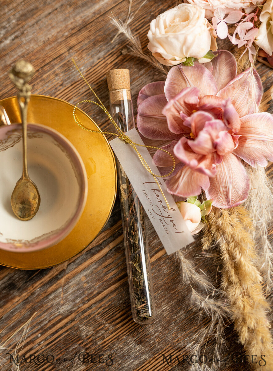 Wedding Guest Present, Wedding Favor gifts, Thank You Tea Bags