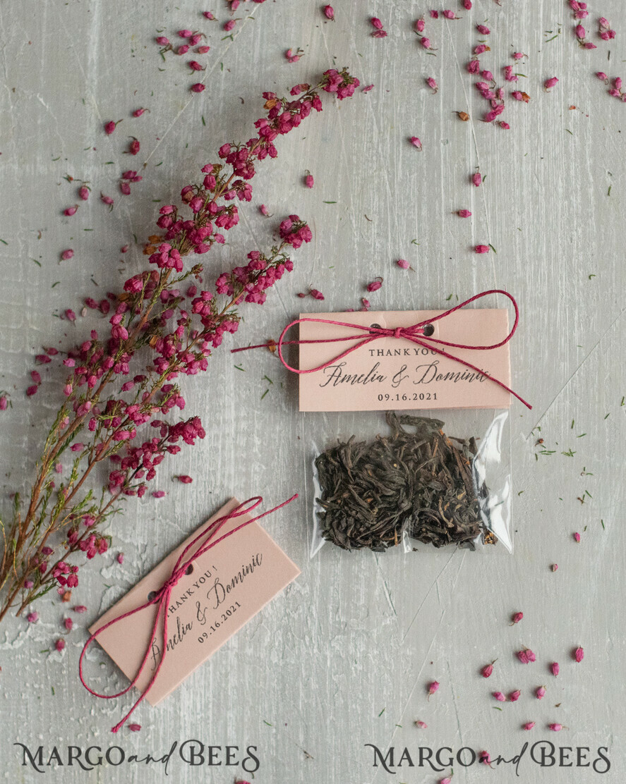 cute wedding favor cards, Thank You Tea Bags