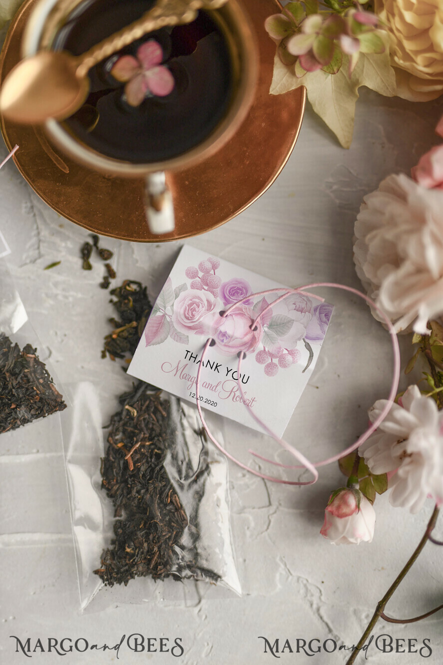 romantic wedding favors, Personalized Tea Bags