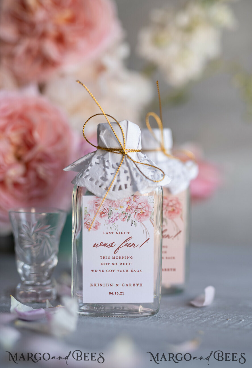 WEDDING FAVORS wedding hangover kits romantic wedding favors, presonalized hangover kit