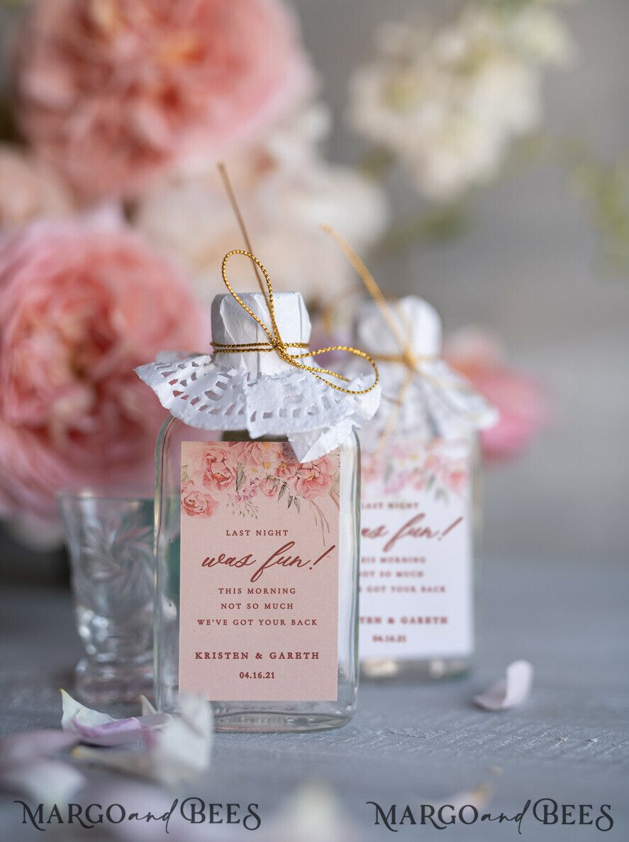 WEDDING FAVORS wedding hangover kits romantic wedding favors, presonalized hangover kit