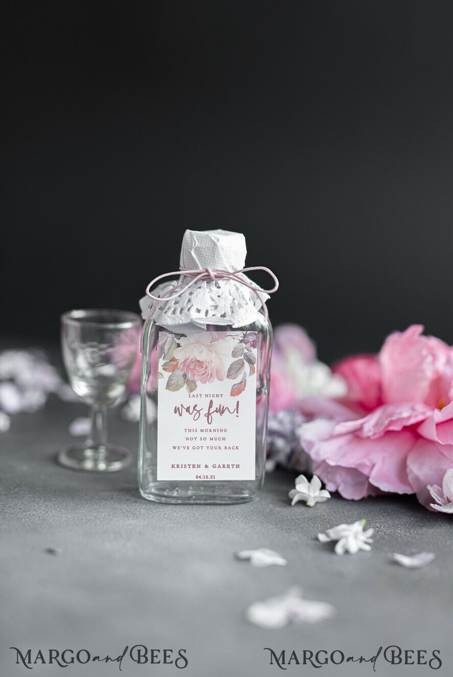 WEDDING FAVORS wedding hangover kits guests favor ideas, hangover kit bottle