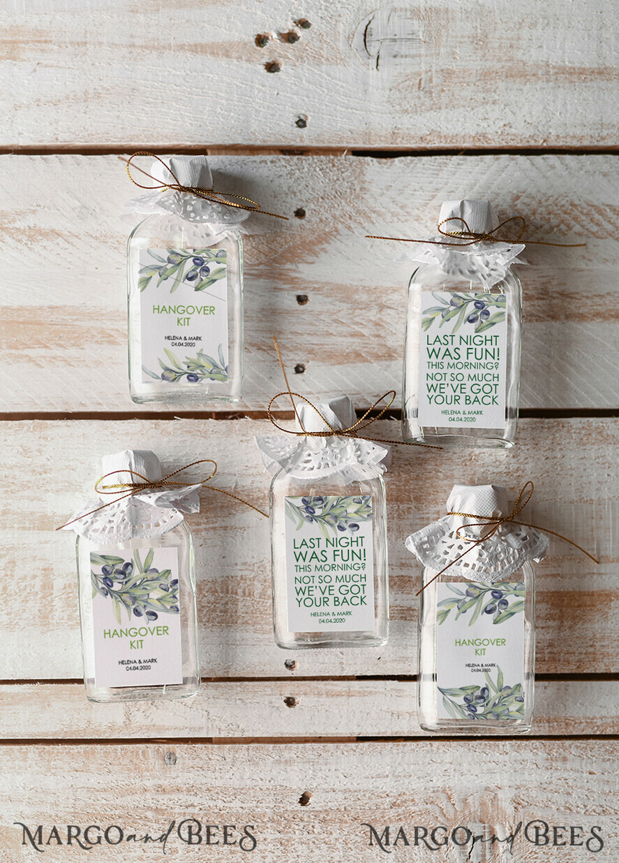 WEDDING FAVORS wedding hangover kits wedding favor ideas, presonalized hangover kit