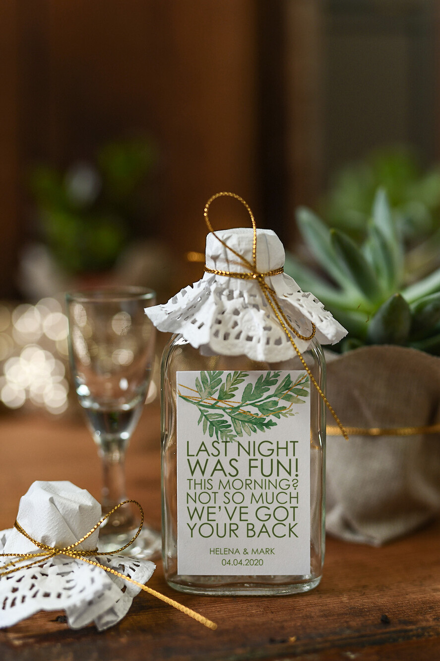 WEDDING FAVORS wedding hangover kits wedding Favors, hangover kit bottle