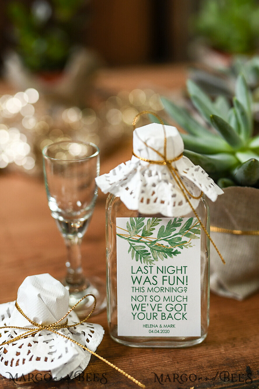 WEDDING FAVORS wedding hangover kits wedding Favors, hangover kit bottle