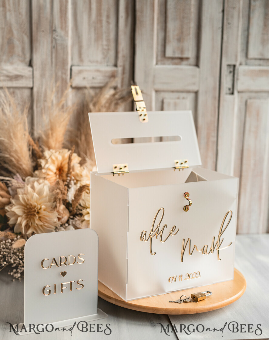 CARD BOXES acrylic Cards box Elegant Frozen wedding Set acrylic card box with Lock and sign cards & gifts, Personalized Wedding Card Box, Clear Card Box, Wedding Card Box with Lid, Wedding Money Box, Wedding Card Holder