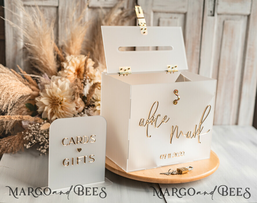 CARD BOXES acrylic Cards box Elegant Frozen wedding Set acrylic card box with Lock and sign cards & gifts, Personalized Wedding Card Box, Clear Card Box, Wedding Card Box with Lid, Wedding Money Box, Wedding Card Holder